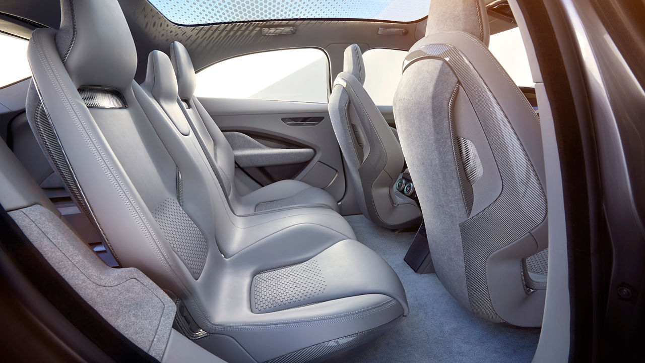 Close View of Interior Seats of Jaguar I-Pace