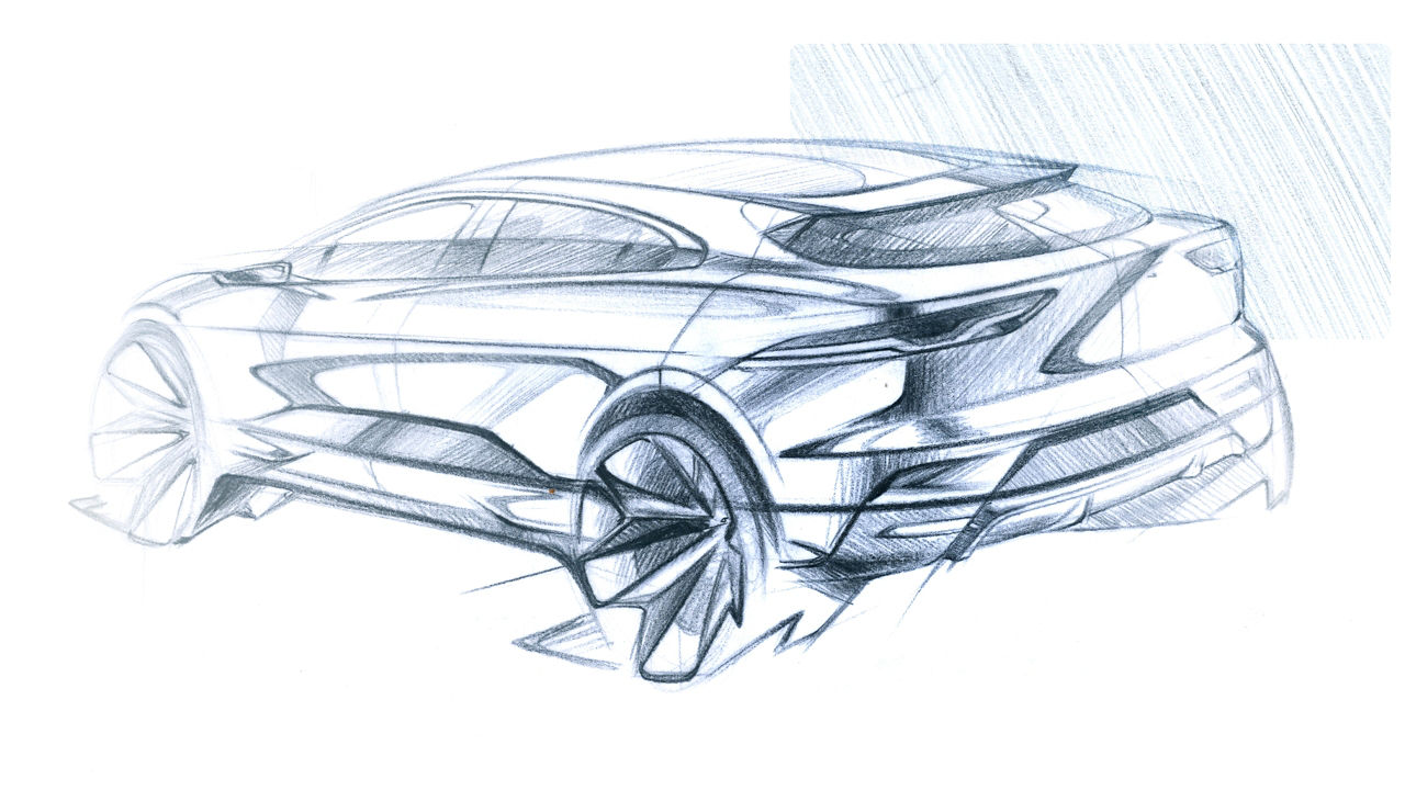 Jaguar I-PACE Design Sketch 