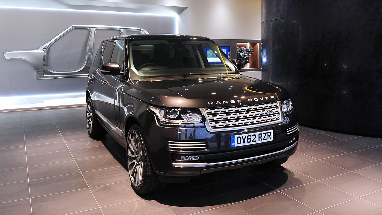 Parked Range Rover In Classic Showroom