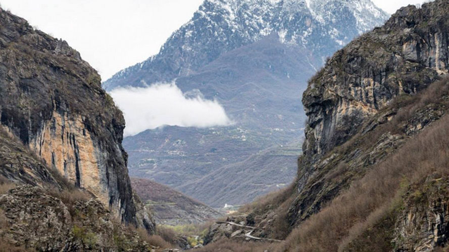 View of mountain landscape 