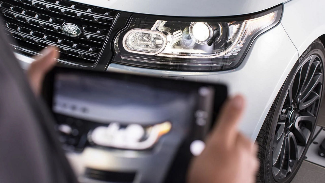 Range Rover headlight service, repair and professional service