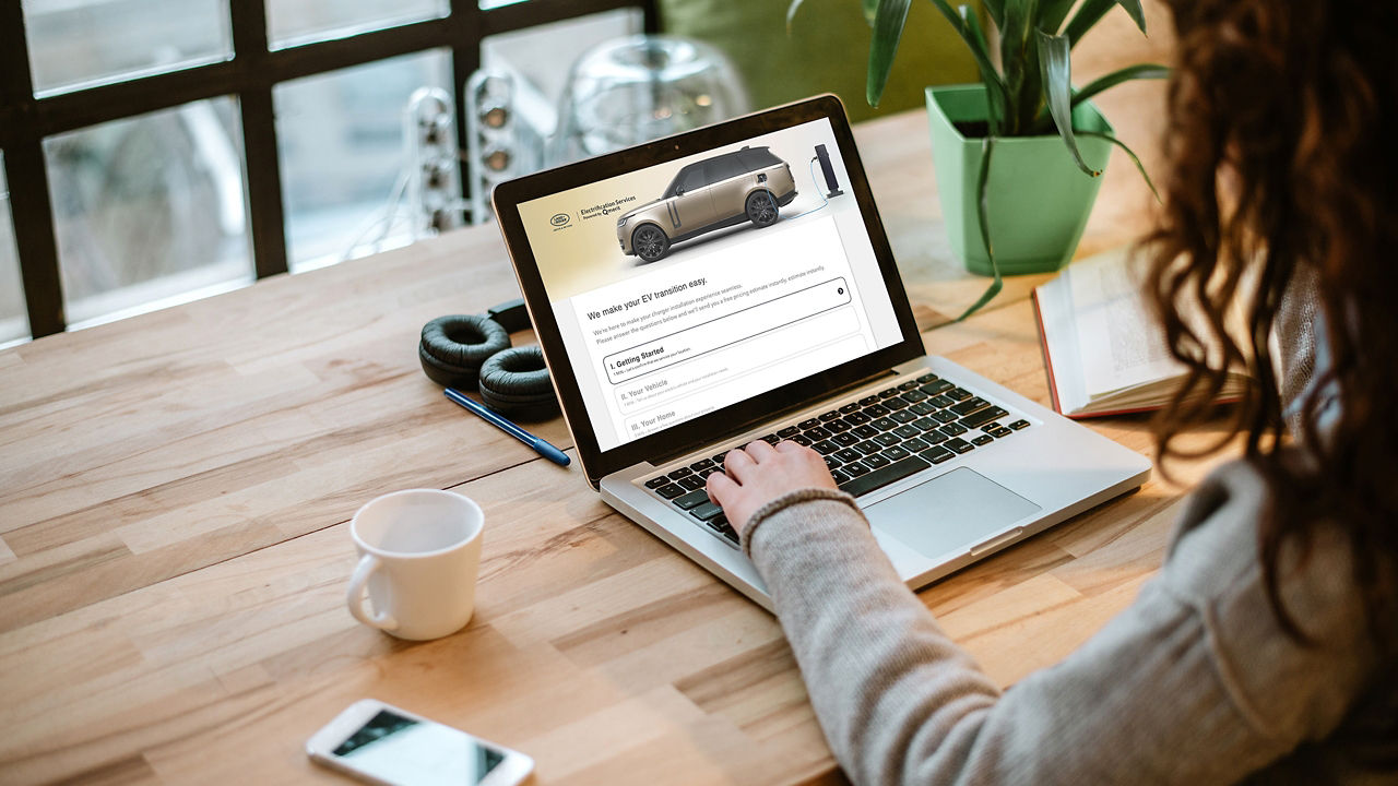 Woman searching car information