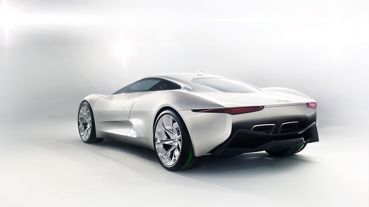 Jaguar  C-X75 concept car back side profile